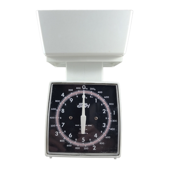 𝅺VINTAGE SSH Kitchen Weigh Scale MCM 10lb kg Retro Plastic - Picture 1 of 10